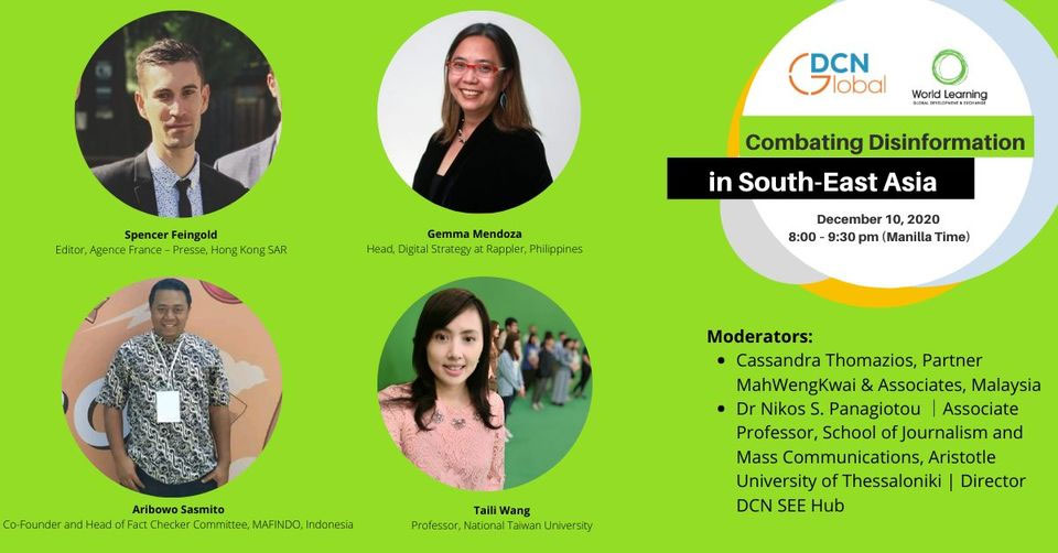 Webinar Announcement: “Combating Disinformation in South-East Asia”