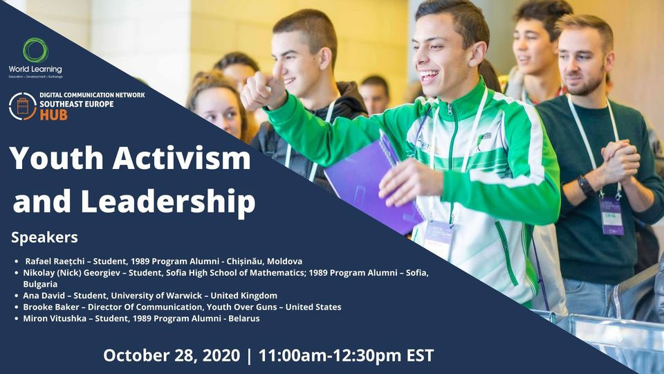 Webinar Announcement: “Youth Activism and Leadership”