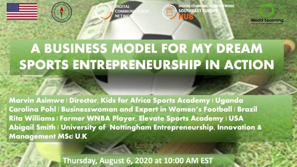 Webinar Announcement: “A business model for my dream sports entrepreneurship in action”